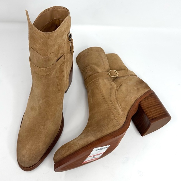 Sam Edelman Simona Suede Block Heel Booties - Picture 5 of 14